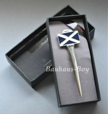 KILT PIN PEWTER SALTIRE FLAG ENAMELLED MADE IN SCOTLAND MENS Sgian Dubh Company