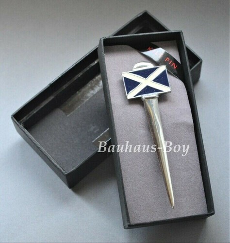 Kilt pin pewter saltire - kilt,