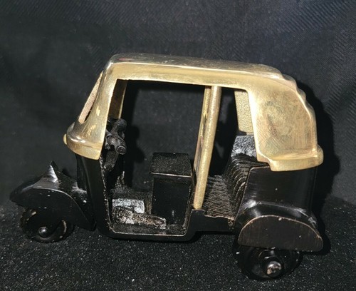 Vintage brass tuk rickshaw - tuk,