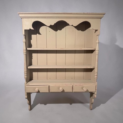Painted pine dresser rack - pine,