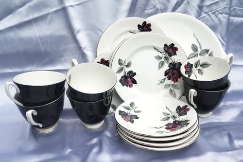 Royal albert black rose - royal, bone
