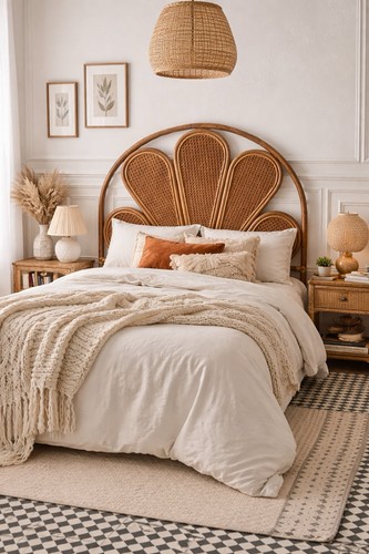 Vintage rattan peacock - vintage,