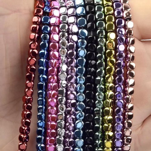 Hematite cube beads for - hematite,