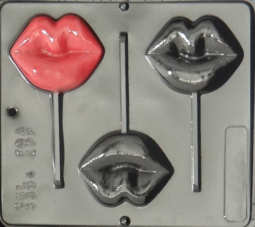 Lips lollipop chocolate - lollipop,