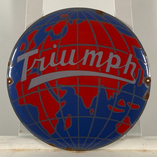 Triumph advertising sign - sign,