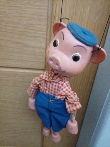 Pinky pig vintage marionette - pinky,