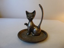 Vintage Silver Plated SEBA Cat