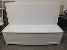 6' Painted Shaker Style Monks Bench/ Pew/ Seat Storage- Dulux Natural Taupe 3