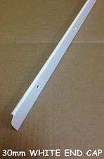 Kitchen Worktop Edging Trim WHITE END CAP 30mm with screws *NEW* *EBAY BARGAIN*