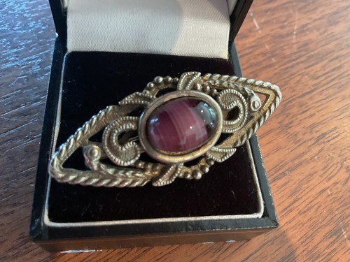 Scottish brooch with purple - with,