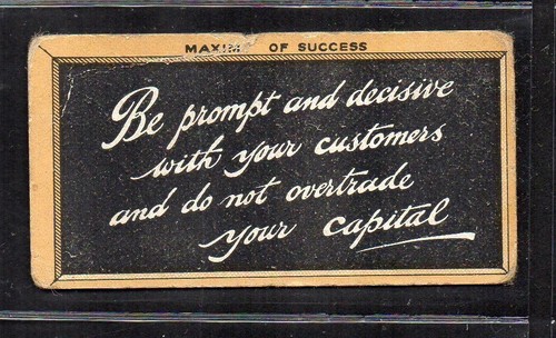 Cigarette card 1906 singleton - cigarette,