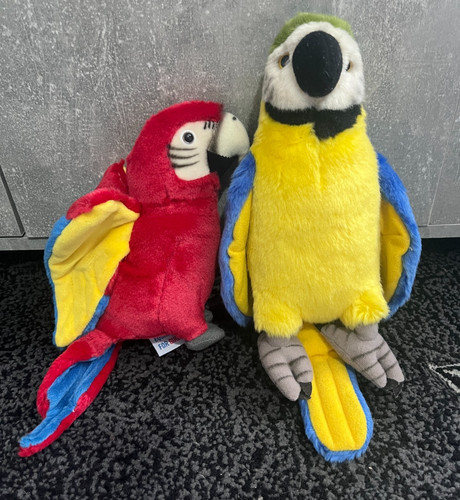 Colourful parrot bird soft - 2x,