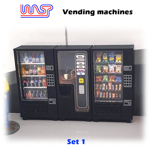 Slot car scenery vending - car,