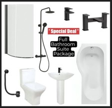 Bathroom Suite 1700mm P Shaped