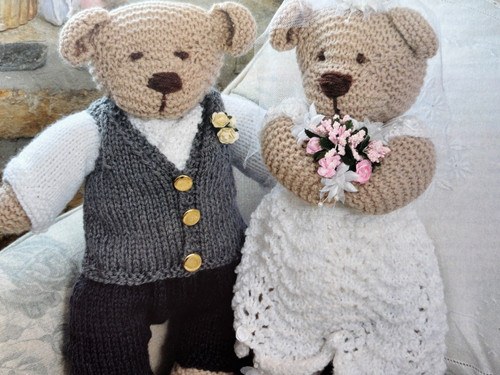 Teddy bride groom - wedding,
