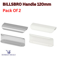 IKEA BILLSBRO Handle 120mm Kitchen Cabinet Drawer Cupboard Door Pulls  2 Pack