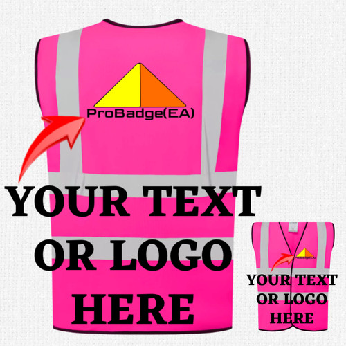 Personalised vis vest high - personalised, vest,