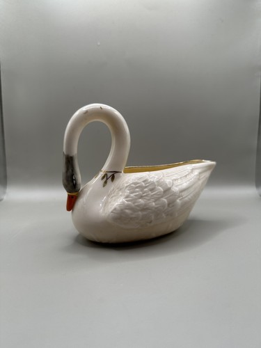 Fine belleek porcelain swan - belleek,