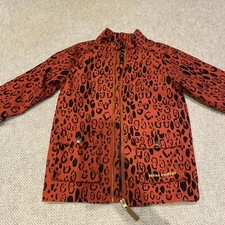 Mini Rodini  Jacket Size 104-110 Red leopard print 