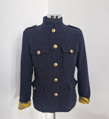 Joules blue tweed - tweed, size