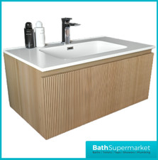 Wall Hung Fluted Vanity Unit