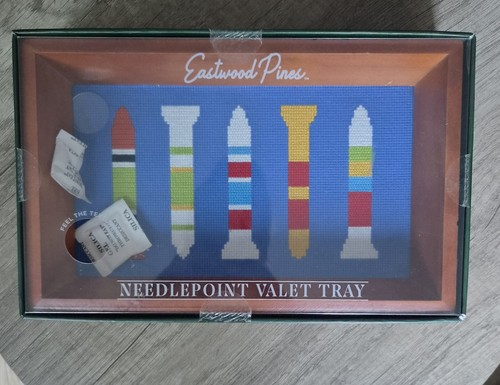 Needlepoint valet tray - needlepoint,