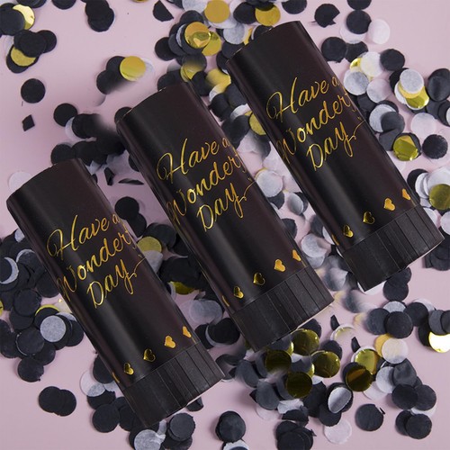 3pcs black gold biodegradable - 3pcs,