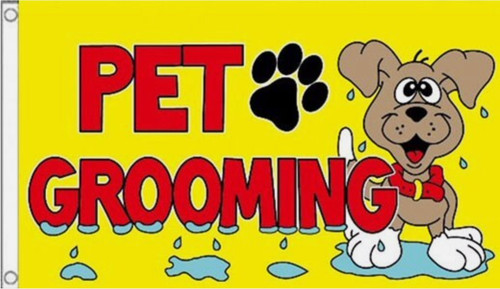 Pet grooming flag - pet, x
