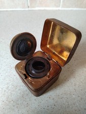 Antique Brass, Leather & Glass