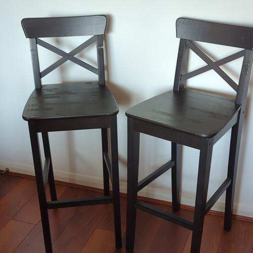 Set ikea black wooden bar - set,