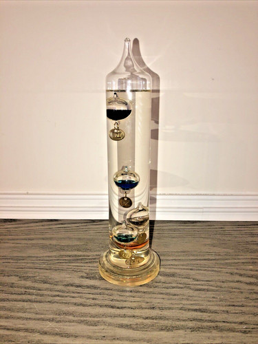 Galileo thermometer tall with - thermometer,