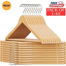 1-20 Wooden Coat Hangers