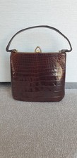 Vintage Crocodile Skin Handbag