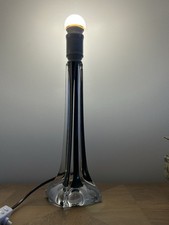 Swedish Flygsfors Glass Lamp By Paul Kedelv 1960s Signed, Burgundy Colour,
