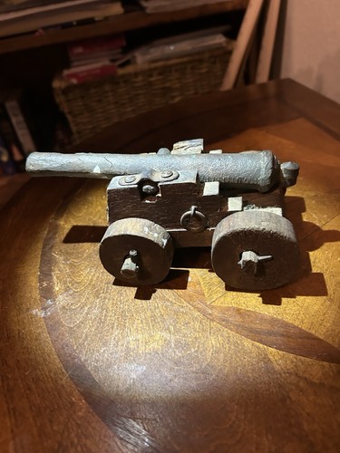 Antique primitive wood brass - antique, &