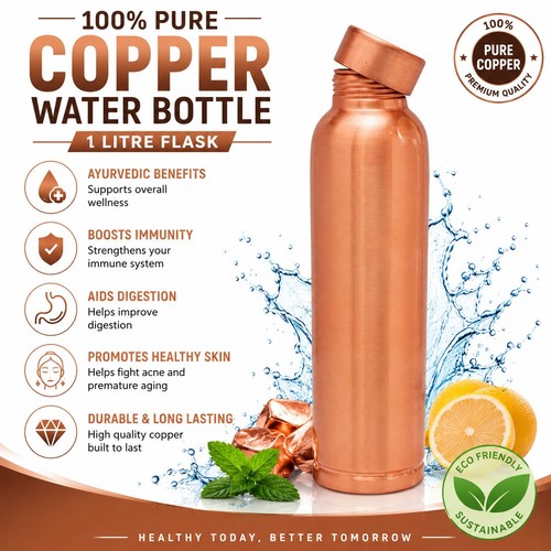 Pure copper water - copper,