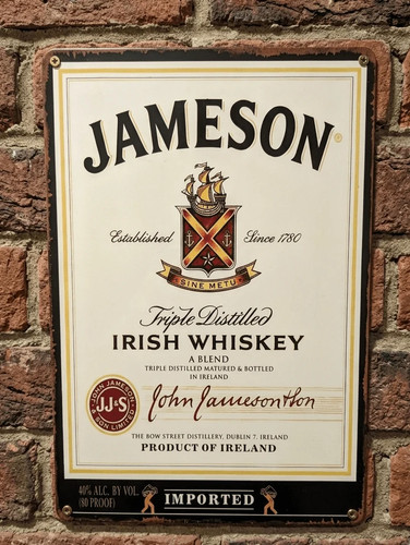 Jameson irish whiskey metal - jameson,
