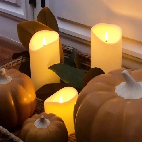 Led flameless pillar candles - flameless,