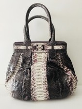 Zagliani Grey Purple Python