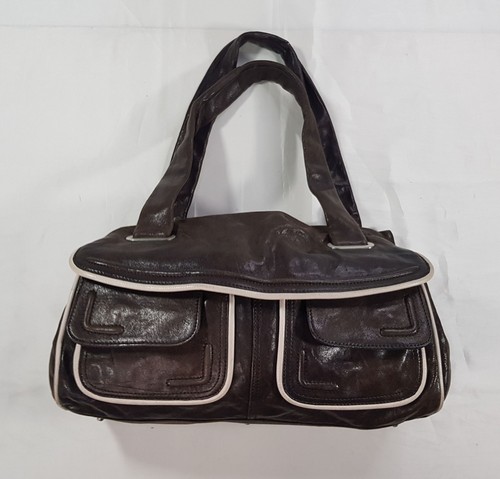Mimco brown real leather - brown,