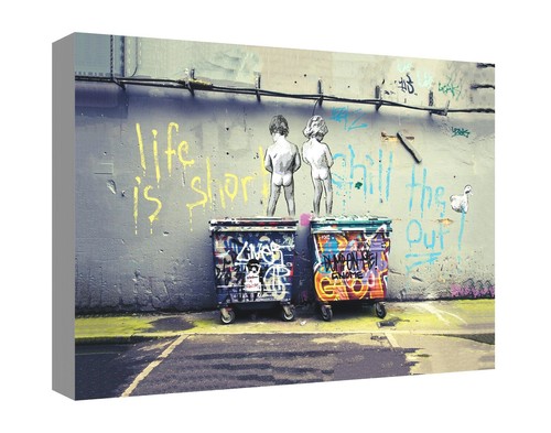 Banksy life short canvas - short,