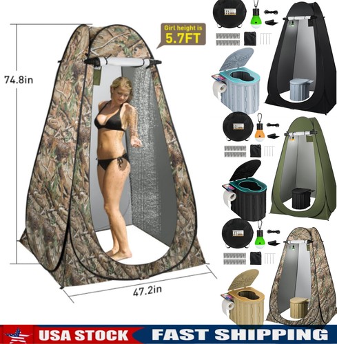 Camping toilet with pop - toilet,