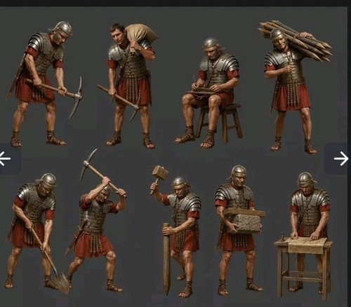 Scale roman military - roman, camp