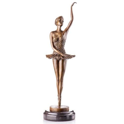 Bronze sculpture ballerina - bronze,