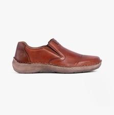 Rieker 03056 Mens Comfort Casual  Slip-On Shoes-Brown