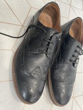 CLARKS BROGUE SHOES BLACK