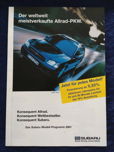 Subaru awd program brochure - subaru,