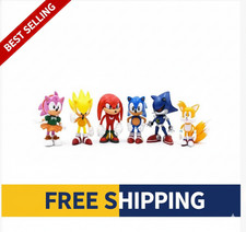 6Pcs Sonic the Hedgehog Action