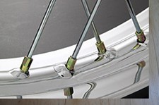 FRONT SPOKE SET FOR KAWASAKI S1A/S1B KH250 KH400 S2A-350 (DISK brake models)