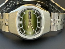 Vintage Citizen TV Case Green Dial Automatic Men's Green Dial S-40